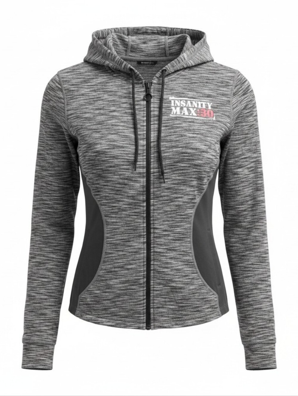 Beachbody Insanity Max 30 Hoodie Jacket Women's Medium Gray Full Zip Athletic
